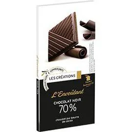 LES CRÉATIONS L'envoutant chocolat noir 70% 100g