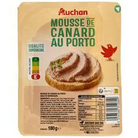 AUCHAN Mousse de canard au porto 180g