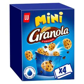 LU, GRANOLA Cookies mini aux pépites de chocolat 4x40g