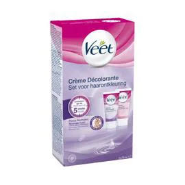 VEET Crème décolorante visage/corps, peaux normales 2x75ml