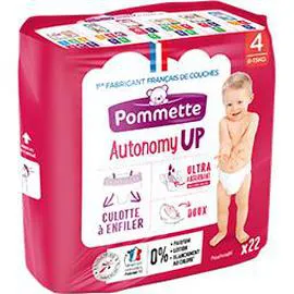 POMMETTE Culottes Autonomy Up, taille 4 : 8-15 kg x22