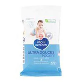 MARQUE REPÈRE, MOTS D'ENFANTS Lingettes Pockets - x20 x20 
