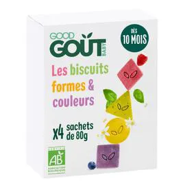 GOOD GOÛT Biscuits Bio - 10 mois 80g