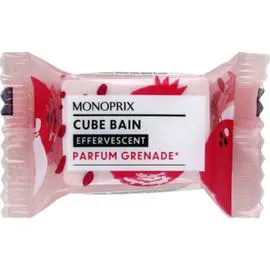 MONOPRIX Cube de bain grenade 18g