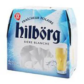 MARQUE REPÈRE, HILBÖRG Bière blanche 4,5%vol. 6x25cl