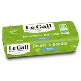 LE GALL Beurre doux de baratte bio 125g
