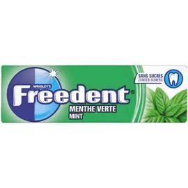 FREEDENT Chewing-gum menthe verte sans sucres 14g