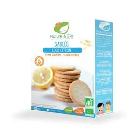 NATURE ET COMPAGNIE Sablés Coco Citron Sans Gluten Bio 120g