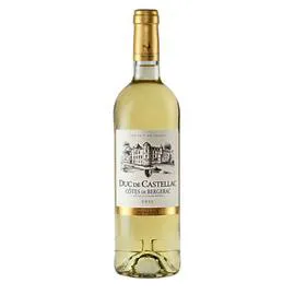 DUC DE CASTELLAC Côtes de Bergerac AOP, blanc moelleux 750ml