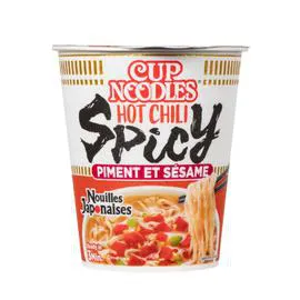 NISSIN, CUP NOODLES Soupe de nouilles Japonaises Piment et Sésame 66g