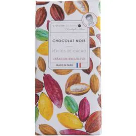 L'ÉCLAIR DE GÉNIE, CHRISTOPHE ADAM Chocolat noir aux pépites de cacao et fleur de sel 90g