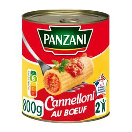 PANZANI Plat cuisiné cannelloni pur boeuf 800g