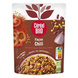 CÉRÉAL BIO Haricots rouges blé, soja façon Chilli Bio 220g