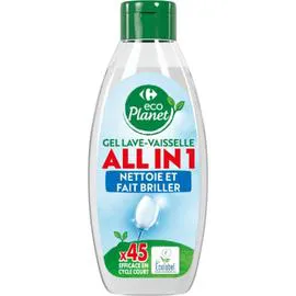  Gel lave-vaisselle tout en 1 CARREFOUR ECO PLANET 720ml