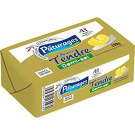 PÂTURAGES Beurre tendre demi-sel 250g
