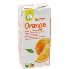 AUCHAN, POUCE Nectar d'orange 1l