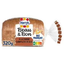 HARRYS Pain de mie complet lin tournesol beau & bon 320g