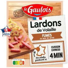 LE GAULOIS Lardons Volailles fumés 2x75g