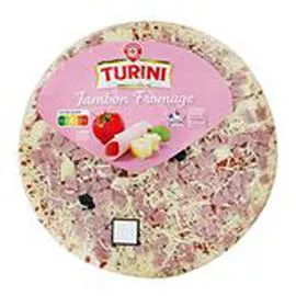 MARQUE REPÈRE, TURINI Pizza fraîche Jambon fromage 450g