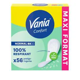 VANIA Protège-Slip Normal Respirant Aloe Vera Confort x56