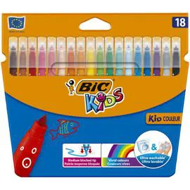 BIC Feutres de coloriage Kids co motif bulles x18
