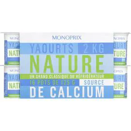 MONOPRIX Yaourt nature 2kg