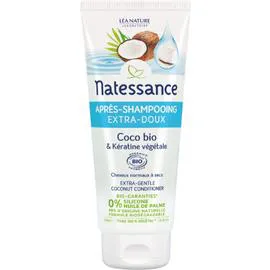 LÉA NATURE, NATESSANCE Après-shampoing extra-doux coco & kératine végétale Bio 200ml