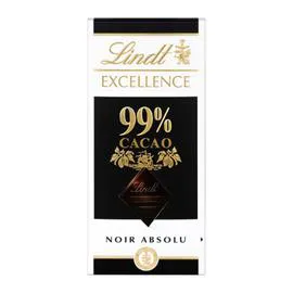 LINDT, EXCELLENCE Chocolat noir 99% 50g
