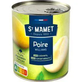 ST MAMET Fruits au sirop Poires Williams 455g