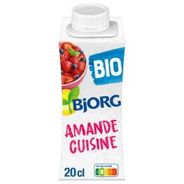 BJORG Sauce amande cuisine bio 200ml