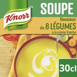 KNORR Soupe 8 légumes crème fraîche 30cl