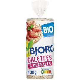BJORG Galettes aux 4 céréales bio 130g