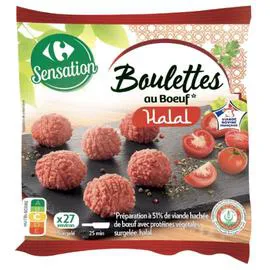 CARREFOUR Boulettes au boeuf halal 810g