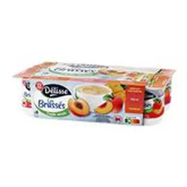 MARQUE REPÈRE, DÉLISSE Yaourts brassés Fruits jaunes 8x125g