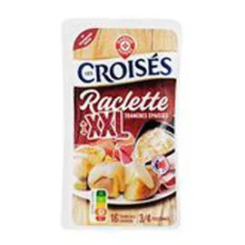 MARQUE REPÈRE, LES CROISÉS Fromage raclette XXL Tranché 26% MG 480g