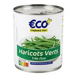 ECO+ Haricots verts Très fins 440g