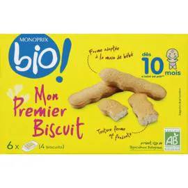 MONOPRIX BIO Mon premier biscuit, dès 10 mois, bio 120g