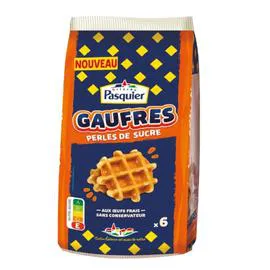 BRIOCHE PASQUIER Gaufres aux perles de sucres PASQUIER 240g