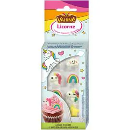 VAHINÉ Décors de confiserie Licornes 8g