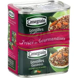 CASSEGRAIN Lentilles cuisinées 2x265g