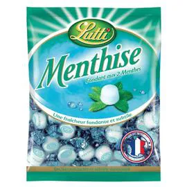 LUTTI Bonbons menthe Menthise 250g