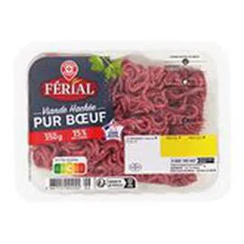 MARQUE REPÈRE, FÉRIAL Viande bovine hachée Origine France - 15% MG 350g