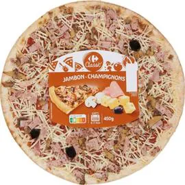 CARREFOUR CLASSIC' Pizza jambon champignons 450g