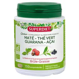 SUPER DIET Complément Alimentaire Brûle Graisse Bio 150 comprimés 96g