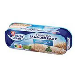 MARQUE REPÈRE, PÊCHE OCÉAN Filets maquereaux Naturel 93g