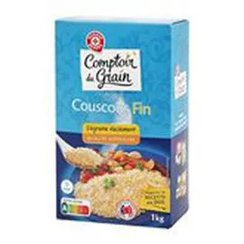MARQUE REPÈRE, COMPTOIR DU GRAIN Couscous Fin 1kg