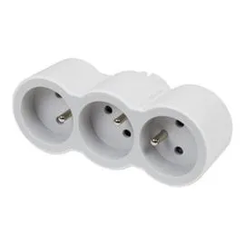 LEGRAND Multiprises frontal gris l'unité