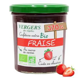 VERGERS DES ALPILLES Confiture fraise Bio 370g