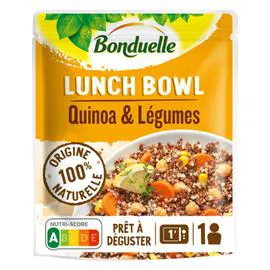 BONDUELLE Plat cuisiné lunch bowl au quinoa et légumes 250g