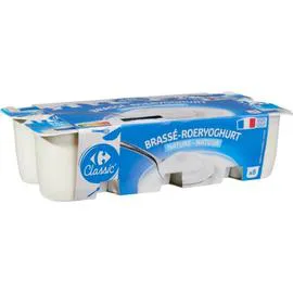 CARREFOUR CLASSIC' Yaourt nature brassé 8x125g